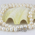 11-12mm Big Size White Knotted Unique Pearl Necklace Jewelry Wholesale